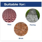 Penghilang Jamur, Lumut, dan Alga Wet & Forget, Larutan Pembersih Luar Ruangan, Penghilang Jamur Hitam, Bebas Pemutih, Botol 5L